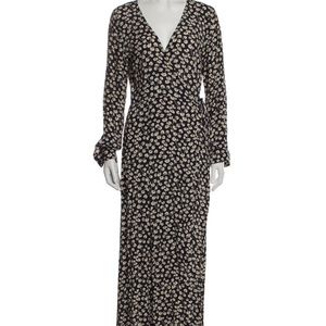 Ganni wrap dress . Maxi